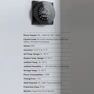 ​Smart Electric Heating Thermostat eWelink WiFi - White 556