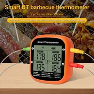 Smart Meat Thermometer Digital Wireless with Dual Probes Instant Reading Food Thermometer APP Control with Time Alarm Barbecue Thermometer for Outdoor BBQ with Stand and Hanging Stand 491