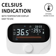 ​Smart Thermostat for Home Boiler Heating RF433 WiFi AC Thermostat 980ft Wireless Distance APP and Voice Control LED Digital Touch Screen Programmable Thermostat with Weather Report Adjustable Button 557