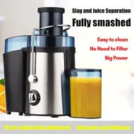 ​Swiitol Juicer  Large Caliber 800W Electric Stainless Steel Body Household Fruit and Vegetable Extractor with High Power and Residue Juice Separation - 2Pcs 512
