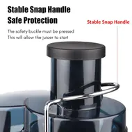 ​Swiitol Juicer  Large Caliber 800W Electric Stainless Steel Body Household Fruit and Vegetable Extractor with High Power and Residue Juice Separation - 2Pcs 512