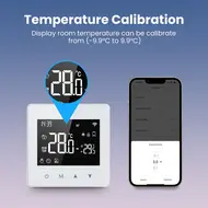 ​Tuya WiFi intelligent constant temperature regulator LED display Adjustable temperature regulator Compact size water/gas boiler temperature regulator Compatibility with Amazon Alexa and Google Home 542