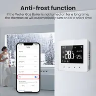 ​Tuya WiFi intelligent constant temperature regulator LED display Adjustable temperature regulator Compact size water/gas boiler temperature regulator Compatibility with Amazon Alexa and Google Home 542