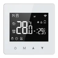 ​Tuya WiFi intelligent constant temperature regulator LED display Adjustable temperature regulator Compact size water/gas boiler temperature regulator Compatibility with Amazon Alexa and Google Home 542