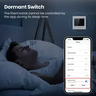 ​Tuya WiFi intelligent constant temperature regulator LED display Adjustable temperature regulator Compact size water/gas boiler temperature regulator Compatibility with Amazon Alexa and Google Home 542
