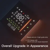 Tuya ZigBee digital display intelligent temperature controller multifunctional electric floor heating system compatible with Alexa and Google Assistant -  White 561