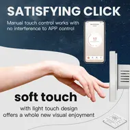 Tuya ZigBee digital display intelligent temperature controller multifunctional electric floor heating system compatible with Alexa and Google Assistant -  White 561