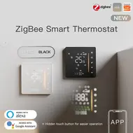 Tuya ZigBee digital display intelligent temperature controller multifunctional electric floor heating system compatible with Alexa and Google Assistant -  White 561