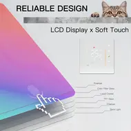 Tuya ZigBee digital display intelligent temperature controller multifunctional electric floor heating system compatible with Alexa and Google Assistant -  White 561