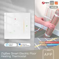 Tuya ZigBee digital display intelligent temperature controller multifunctional electric floor heating system compatible with Alexa and Google Assistant -  White 561