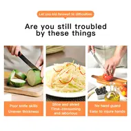 Vegetable Chopper Food Slicer 15 in 1 Multifunctional Kitchen Dicer Cutter with 9 Blades Egg Separator Hand Guard Colander & Container 499