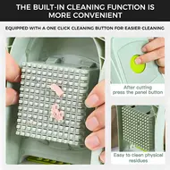 Vegetable Chopper Food Slicer 15 in 1 Multifunctional Kitchen Dicer Cutter with 9 Blades Egg Separator Hand Guard Colander & Container 499