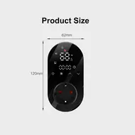 ​WiFi Intelligent LED Thermostat 16A Breeding Incubation Constant Temperature Socket Energy Saving Timer Socket - White 552