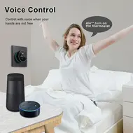 ​WiFi Smart Thermostat Temperature Controller Weekly Programmable Button Control/ Mobile APP/ Voice Control Compatible with Alexa/Google Home, for Hot Water 5A - Gold 549