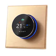 ​WiFi Smart Thermostat Temperature Controller Weekly Programmable Button Control/ Mobile APP/ Voice Control Compatible with Alexa/Google Home, for Hot Water 5A - Gold 549