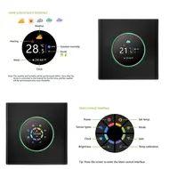 ​WiFi Smart Thermostat Temperature Controller Weekly Programmable Button Control/ Mobile APP/ Voice Control Compatible with Alexa/Google Home, for Hot Water 5A - Gold 549