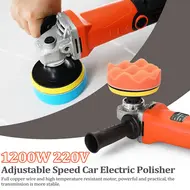 1200W 220 Volt Adjustable Speed Car Electric Polisher Waxing Machine for Automobile & Furniture Polishing 684