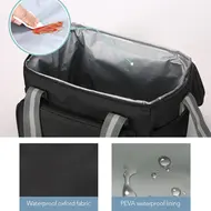 ​15L Portable Insulated Cooler Bag for Travel Hiking Beach Picnic BBQ Party - Blue 659