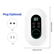 ​2 IN 1 Air Purifier and Ozone Steriliser for Home with Timer Digital Touch Screen APP Control Ionizer Air Purifier Ozone for Pets No Drilling Wall Mount Portable Air Cleaner Bedroom Dormitory Hotel - 2Pcs 611