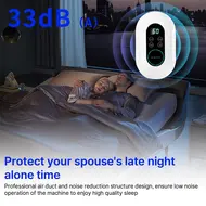 ​2 IN 1 Air Purifier and Ozone Steriliser for Home with Timer Digital Touch Screen APP Control Ionizer Air Purifier Ozone for Pets No Drilling Wall Mount Portable Air Cleaner Bedroom Dormitory Hotel - 2Pcs 611