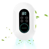 ​2 IN 1 Air Purifier and Ozone Steriliser for Home with Timer Digital Touch Screen APP Control Ionizer Air Purifier Ozone for Pets No Drilling Wall Mount Portable Air Cleaner Bedroom Dormitory Hotel - 2Pcs 611