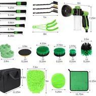 ​21 Pcs Car Detailing Kit Car Detailing Brush Set Auto Detailing Drill Brush Set Car Detailing Brushes Car Wash Kit Car Accessories Car Cleaning Tools Kit for Inside Outside Wheels 665