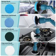 21V electric floor scrubber retractable multi-function lithium cleaning 21V electric floor scrubber retractable multi function lithium cleaning brush cordless shower brush with 8 interchangeable brush heads 2 adjustable speeds and adjustable extension han 666