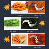 ​2L Large Household Capacity Electric Meat Grinder Stainless Steel 2 Gears 250W High Power Kitchen Cooker Blender 612