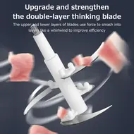 ​2L Large Household Capacity Electric Meat Grinder Stainless Steel 2 Gears 250W High Power Kitchen Cooker Blender 612