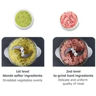 ​2L Large Household Capacity Electric Meat Grinder Stainless Steel 2 Gears 250W High Power Kitchen Cooker Blender 612