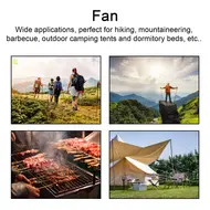 ​5inch 3 Blades Desktop Lithium Battery Air Fan Cooling Blower Fan Electric Cooling Unit Home Appliances 620