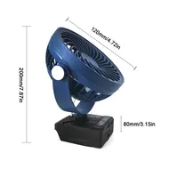 ​5inch 3 Blades Desktop Lithium Battery Air Fan Cooling Blower Fan Electric Cooling Unit Home Appliances 620