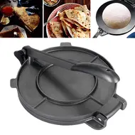 ​8 Inches Heavy Duty Tortilla Press Aluminum Alloy Pre-Seasoned Roti Maker with Handle for Corn Dough Pizza Pie & Flour Tortilla -  Silver 649