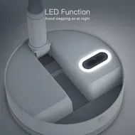 ​9 Inch Portable Stand Fan with 10800mAh Type-C Battery Rechargeable Oscillating Stand Fan with LED Night Light Remote Control Telescopic 4 Speed Silent Timer Fan for Home Kitchen Outdoor Camping -  White 651