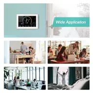 95-240V Wi-Fi Smart Programmable Thermostat 5+1+1 Six seasons Voice APP Control Backlight LCD Water Gas Boiler Heater - 2Pcs - White 602