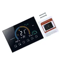 95-240V Wi-Fi Smart Programmable Thermostat 5+1+1 Six seasons Voice APP Control Backlight LCD Water Gas Boiler Heater - 2Pcs - White 602