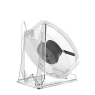 DF-11 3D Hologram Fan 11cm LED Holographic Projector Advertising Portable Desktop Naked Eye Stereo Display with Speaker (Transparent) 616
