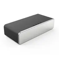 Digital Bedroom Alarm Clock with Wireless Charger for Phone Headset Thermometer Temperature Date Display 3 Alarms 12 / 24H LED Mirror Screen USB Charger for Bedroom Desk Office - 2Pcs - Silver 629