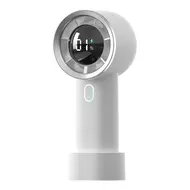 ​HX130 Portable handheld turbo fan with 100 speeds infinitely adjustable - 2Pcs - White 583