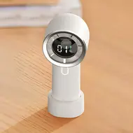 ​HX130 Portable handheld turbo fan with 100 speeds infinitely adjustable - 2Pcs - White 583