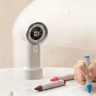 ​HX130 Portable handheld turbo fan with 100 speeds infinitely adjustable - 2Pcs - White 583