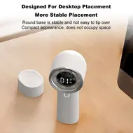 ​HX130 Portable handheld turbo fan with 100 speeds infinitely adjustable - 2Pcs - White 583