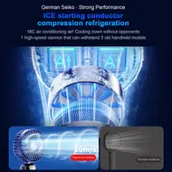 ​Handheld Portable Mini Electric Ice Cool Fan - 2Pcs - Pink 592