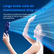 ​Handheld Portable Mini Electric Ice Cool Fan - 2Pcs - Pink 592
