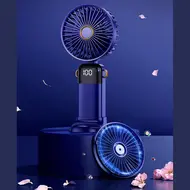 ​Handheld Portable Mini Electric Ice Cool Fan - 2Pcs - Pink 592