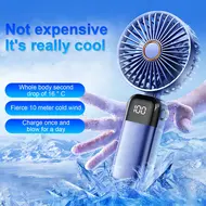 ​Handheld Portable Mini Electric Ice Cool Fan - 2Pcs - Pink 592