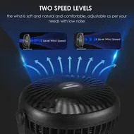 Mini Portable Lithium Electric Fan Outdoor Camping Fan Low Noise 360°Rotating 2 Speeds 1.5Ah Battery 578