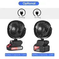 Mini Portable Lithium Electric Fan Outdoor Camping Fan Low Noise 360°Rotating 2 Speeds 1.5Ah Battery 578