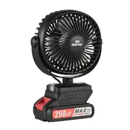 Mini Portable Lithium Electric Fan Outdoor Camping Fan Low Noise 360°Rotating 2 Speeds 1.5Ah Battery 578