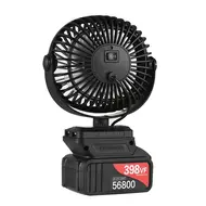 ​Mini Portable Lithium Electric Fan Outdoor Camping Fan Low Noise 360°Rotating 2 Speeds 3.0Ah Battery 577